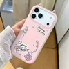 Marco de Fotos Estilo Inglés Adecuado para iPhone 18 Pro Max, Funda de Teléfono Dos en Uno con Orejas de Gato, Funda de Gel Anti-Caídas para Apple 16