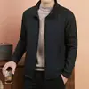 Chaqueta de Algodón Patchwork con Cuello Alto 100% LanaSimple, elegante, clásica, versátil, estampado de espiga, cuello alto con relleno 100% lana