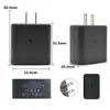 Carregador padrão europeu de 45W, compatível com telefones Samsung S24; Carregador de celular rápido 45W padrão EUA e Reino Unido