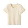 Pure Desire Estilo Lace Bow Hollow Knitted Shoulder Short-sleeved T-shirt Women's Summer New Slim-fit Short Top