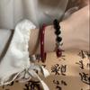 Pulsera de cinabrio koi pulsera femenina traje pulsera estilo chino joyería año de nacimiento de alta apariencia simple nuevo estilo chino