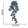 Acessórios de vestuário bordado colorido tecido de renda adesivos de tecido Roupas de cowboy nacionais remendo de tecido flor solúvel em água Nova Tendência
