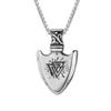 Collar Hip-Hop Transfronterizo de Acero Inoxidable Estrella de Seis Puntas Collar para Hombre Tendencia Personalizada Colgante Exagerado Accesorios Collar de Aleación