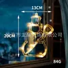 Directo de fábrica luces LED transfronterizas populares de Navidad con ventosa luces colgantes para ventana luces decorativas románticas para dormitorio vacaciones de Navidad