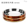 Cuenco de madera arroz plato cocina japonesa coreana plato de cangrejo de río plato de sushi sashimi donburi cubo de madera arroz plato grande pollo plato de madera para verduras