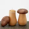 Portapalillos con Forma de Hongo de Madera de Nogal Negro, Creativo Contenedor de Palillos de Estilo Japonés para Restaurante, Lujo de Gama Alta, Uso Doméstico, Alto Valor Estético