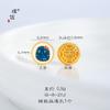 Pu Zuo Jiu no se decolora oro de Vietnam accesorios DIY mariposa de la suerte rana colgante con agujero pasante pulsera accesorios para collar