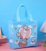 Bolsa de Compras de Dibujos Animados Linda Transfronteriza No Tejida Bolsa de Empaque para Llevar Bolsa Tote de Regalo para el 61 Cumpleaños para Niños y Estudiantes