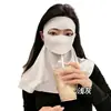 2026 Modelo Nuevo Mascarilla Solar Bebible con Protección UV para Mujeres, Alto Valor Estético, Protección Integrada para el Cuello, Mascarilla Facial Completa para Ciclismo