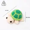 Colgante de muñeca terminado a mano con ganchillo colgante de tortuga tejida a ganchillo colgante de llavero tejido joyería para bolso