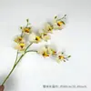 Ornamento de Flor Artificial Phalaenopsis Falsa Flor de Plástico em Vaso Falsa Decoração para Interior de Casa Casamento Decoração Arranjo de Flores
