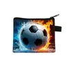 2025 Nueva Cartera de Monedas de Fútbol Estampado de Dibujos Animados Tarjetero Infantil Bolso de Almacenamiento Portátil de Moda para Hombres Bolsa Transfronteriza Caliente