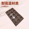 Molde para Pastel de Chocolate Pequeño Semicírculo de 15 Piezas, Molde para Cuentas de Cera, Molde de Hielo DIY