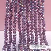Cuentas para Ruedas de 2/3/4/6/8mm Accesorios para Joyería DIY Cuentas Sueltas de Cristal Color Estándar Transparente Cadena Completa