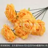 Flores Artificiais Laranja para Arranjos Florais de Casamento, Flores Laranja e Laranja-Vermelho para Decoração de Salão de Casamento, Flores para Corredor, Arcos, Hortênsias
