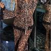 Suministro de Comercio Exterior Transfronterizo Europeo y Americano Nuevo Sexy Estampado de Leopardo Francés Pura Lujuria Salvaje Pijama para el Hogar Set de Ropa Interior Sexy