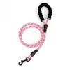 Suministros para mascotas transfronterizos cadena para perro correa de arrastre para perro mango cómodo reflectante multicolor cuerda redonda cuerda de tracción para perros medianos y grandes