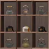 Sala de Modelos Casa de Té Estante Antiguo Juego de Té Decoración Suave Estilo Chino Nuevo Tetera Pequeña Creativa Olla de Hierro Fundido Adornos para Sala de Té
