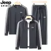 2026 Nuevo Estilo Sudadera de Cuello Redondo para Hombre Estilo Primavera y Otoño Talla Grande Deportiva Casual Sudadera Chaqueta Pantalones Conjunto de Tres Piezas