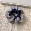 Diadema de lana para ceñir la cintura Otoño e Invierno, Diadema de encaje grande de alta gama, Cuerda para el pelo de doble capa estilo perezoso, Accesorio para el cabello