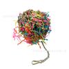 Juguete para loro juguete para pájaro color paja juguete de tira rasgable pájaro descompresión divertido juguete para tirar juguete de papel triturado