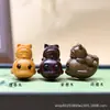 Pingente de sândalo e pau-rosa com padrão de ondas, apresentando um design infantil, pingente de animal, corrente para celular e acessórios de animal em sândalo.