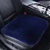 Almofada de Pelúcia para Assento de Carro de Inverno Peça Única Sem Encosto Almofada Espessa de Algodão Almofada Aquecida para Banco Dianteiro Almofada Quadrada Única