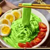 Fideos de Hoja de Morera, Melón Amargo, Apio, Trigo Sarraceno, Fideos Integrales, Fideos Sustitutos de Comida, Hechos a Mano, Sin Aditivos, Fideos de Hoja de Morera, Fideos Frescos