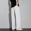 2026 Nuevos Pantalones para Hombre Casual Verano Simples Modernos Versátiles Sueltos Rectos Largos Pantalones de Algodón para Hombre