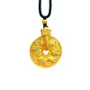 Colgante de Dragón Caballo Espíritu Paz Chapado en Oro para Hombres y Mujeres, un Amuleto Simple y Versátil para el Año de Nacimiento