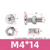Tornillo y Tuerca Combinación de Dos Piezas para Máquina de Mascarillas y Luminarias, Acero Inoxidable 304 Tornillo y Tuerca