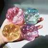Venta Caliente Transfronteriza Juguete Suave Lindo de Patita de Gato para Apretar Juguete de Descompresión Polvo Dorado Maltosa Apretar Rebote Lento Artefacto de Descompresión