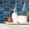 Decoración de Pared Pegatinas de Pared Estéreo 3D Pegatinas de Azulejo Impermeables y Resistentes a las Manchas para Baño Pegatinas de Pared Mosaico Autoadhesivas Pegamento de Cristal