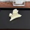 Un Clip de Garra de Cachorro Lindo Retro de Lunares Estilo Coreano Lan para Mujer Pinza de Tiburón Grande Pinza para Moño Accesorios para el Cabello Pinza para el Cabello