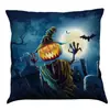 Capa de Almofada de Algodão Estampada de Halloween Mais Vendida da Amazon, Almofada de Sofá, Almofada de Carro
