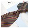 Corbata casual de hombre con patrón a rayas británicas de 8 cm, para traje de negocios formal casual, boda, vestimenta formal
