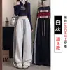 Pantalones de chándal a rayas estilo perezoso para mujer, nuevos pantalones rectos anchos para primavera y otoño, sueltos, adelgazantes, de uso casual, pantalones largos