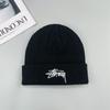 Sombrero de Lana Estilo Coreano Otoño e Invierno para Hombre Ins Vintage Letra Bordada Hip-Hop Cálido Sombrero Tejido Moda Femenina Sombrero para el Frío