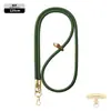 Cordón de alta gama original para teléfono móvil de 8 MM resistente para colgar en el cuello ajustable para exteriores anti-pérdida cuerda trenzada para muñeca dorada