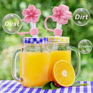 Cherry Blossom Straw Cover Cap