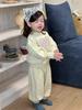 Conjunto de Sudadera de Lunares para Niñas Ropa Infantil Otoño 2026 Nuevo Estilo Coreano Ropa Infantil Ropa de Bebé Conjunto de Dos Piezas