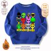 Caixa de Ritmo de Jogo Transfronteiriça Roupas Periféricas Sprunki Suéter Infantil Novo Moletom com Gola Redonda Blusa Casual 8