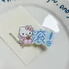 Pinza para el pelo de gato con texto de colores de caramelo peculiar, pinza de pico de pato lateral de estilo girly dulce y versátil japonés, accesorio para el pelo