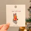 Broche de joyería de aceite de goteo de alta gama estilo bosque caricatura 2026 nuevo pin al por mayor insignia navideña linda europea y americana