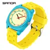 Reloj Sanda para Estudiantes Niños Color Dopamina Combinación de Colores Reloj de Cuarzo Resistente al Agua Disponible para Examen Reloj de Estudiante