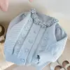 Nueva colección de primavera de cárdigans de punto elegantes y modernos estilo coreano para niños y niñas, que ofrecen un look sofisticado y de alta gama