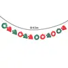 Banderines Colgantes de Fieltro Nuevos de Navidad Transfronterizos, Banderines de Copo de Nieve Reno Árbol de Navidad, Decoraciones de Guirnaldas de Letras