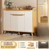 Nuevo Gabinete de Zapatero de Entrada de Madera Maciza para el Hogar, Entrada, Interior, Nuevo Artículo Popular, Gabinete de Pasillo Gabinete de Almacenamiento Integrado Zapatero