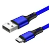 Cable de Datos Extendido Trenzado de Nylon de Carga Rápida USB Adecuado para Apple y Android Cable de Carga Tipo-C Cable Trenzado de 1 m