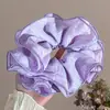 Goma para el pelo de cuadros estilo universitario coreano, Diadema decorativa grande de moda, Banda para el pelo de tela de alta gama, Cuerda elástica para el pelo